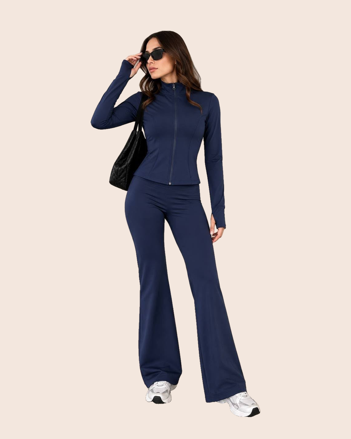 Sculpt Zip Jacket & Flare Pants Set